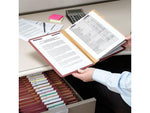 Smead SafeSHIELD 60% Recycled Heavy Duty Pressboard Classification Folder, 2-Dividers, 2" Expansion, Legal Size, Red, 10/Box