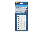 Redi-Tag® Numerical Tabs, White, 1" Wide, 104 Tabs per Pack (31001)