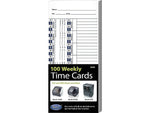 Lathem Time Cards for 1500E Time Clock, 100/Pack (E100)