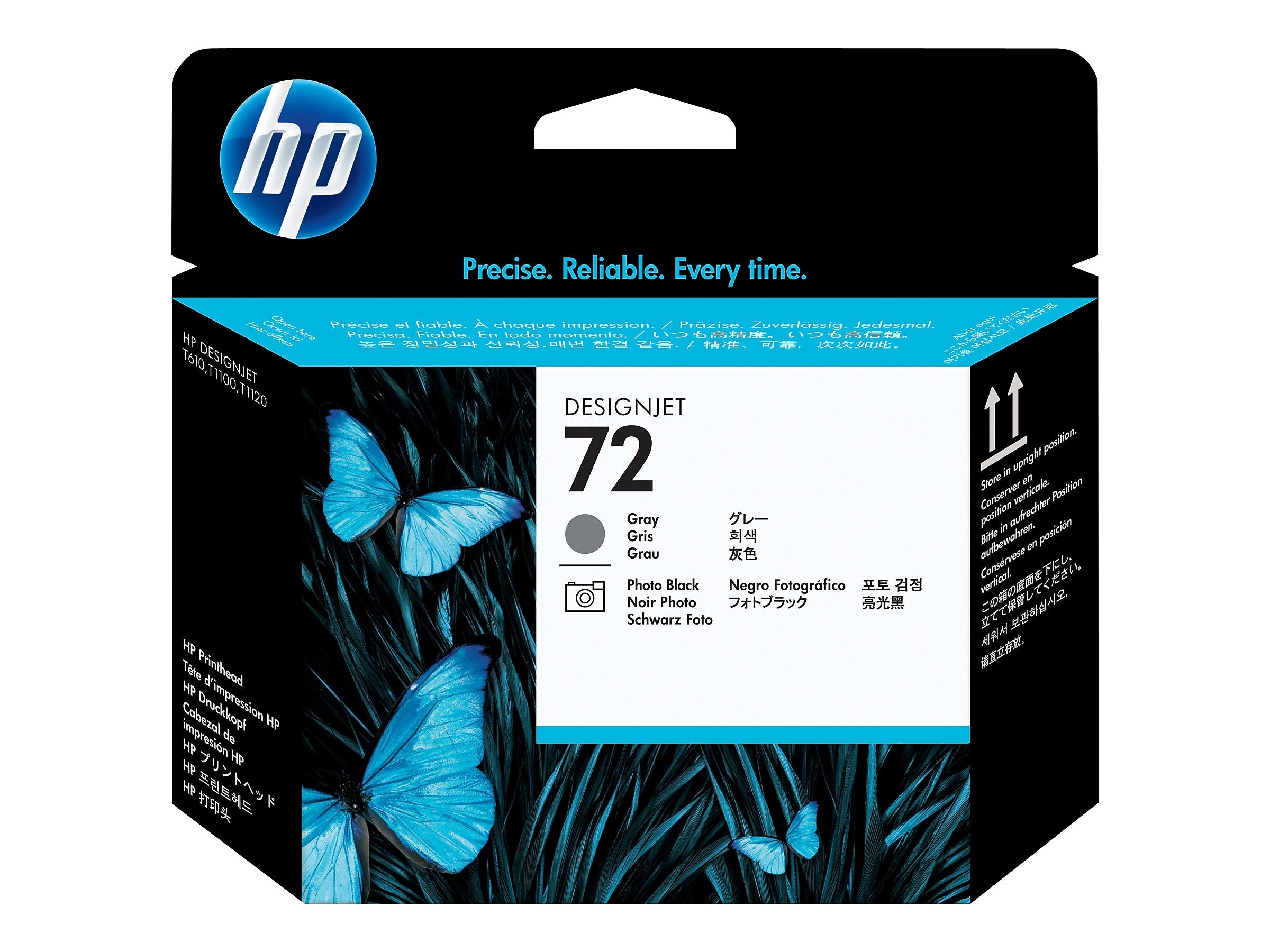 HP 72 Printhead, Gray/Photo Black (C9380A)