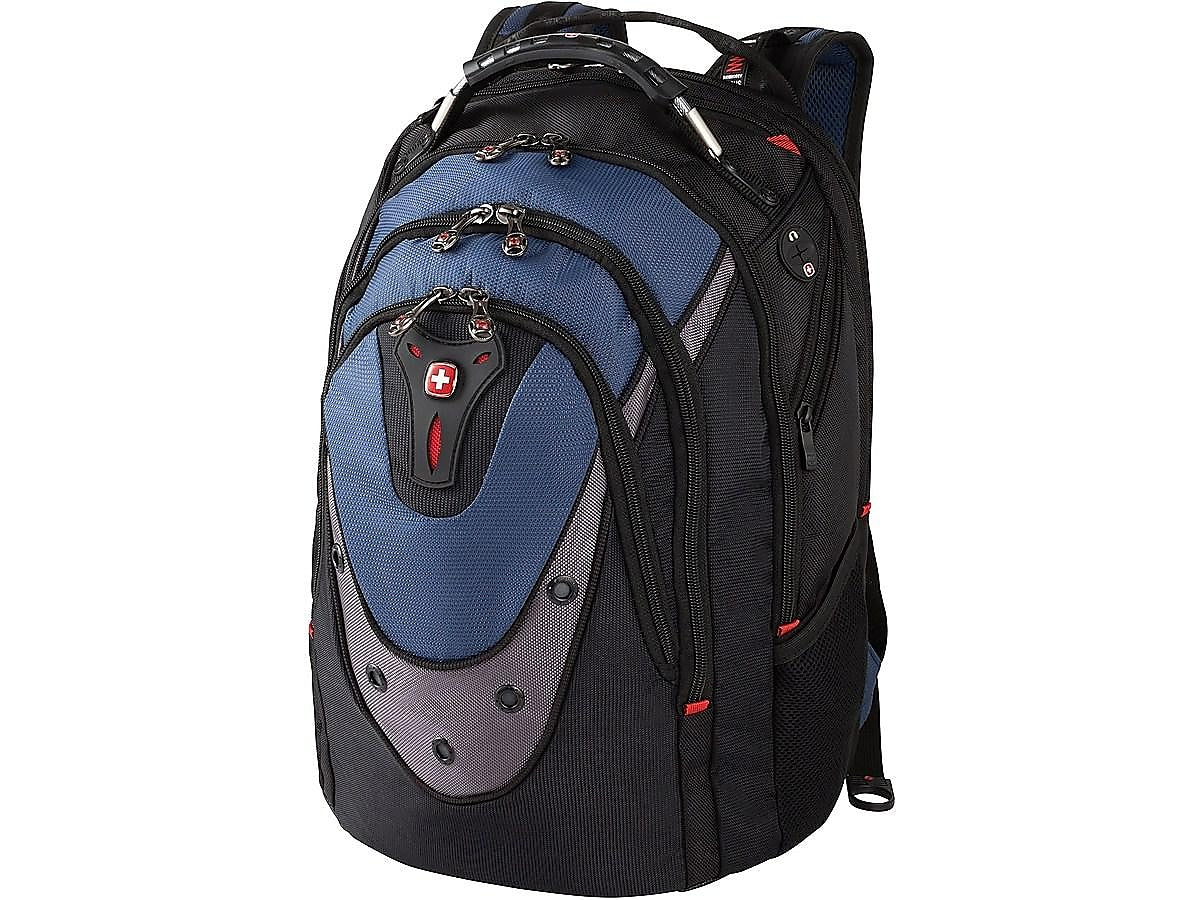 Wenger Ibex Laptop Backpack, Black/Blue (27316060)