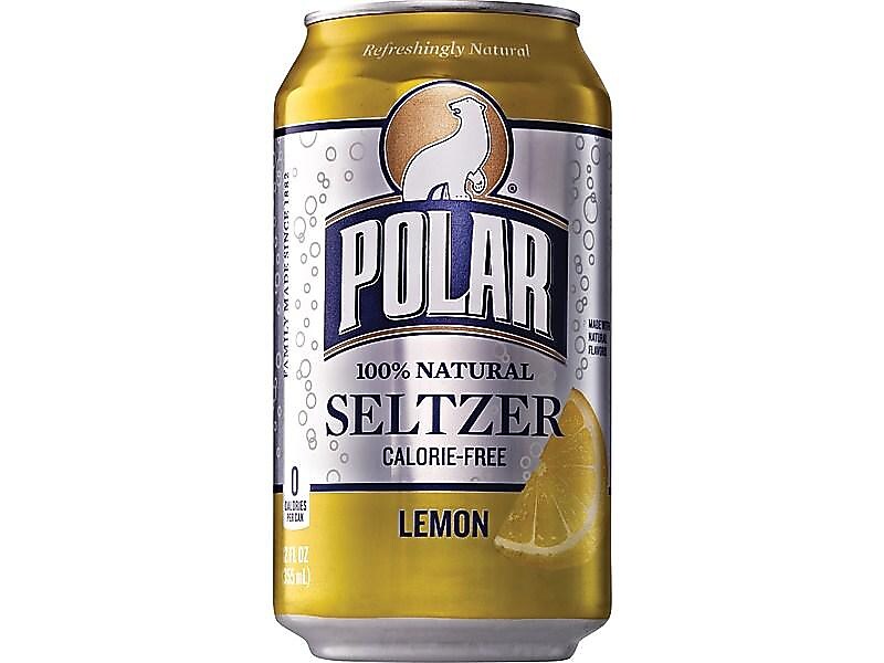 Polar Lemon Sparkling Water, 12 oz., 24/Carton (00234)