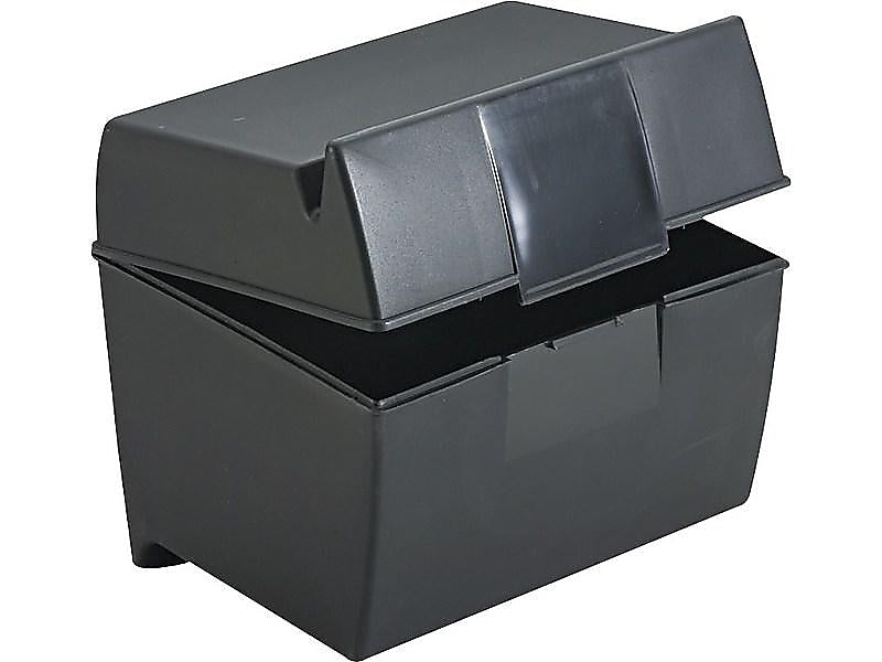Oxford 4" x 6" Index Card Box, Black (OXF 01461)