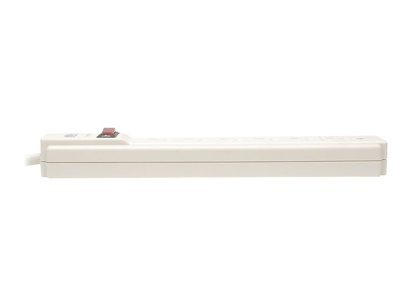 Tripp Lite Protect It! 6-Outlet Surge Protector, 4' Cord, Light Gray (TRPTLP604)