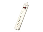 Tripp Lite Protect It! 6-Outlet Surge Protector, 4' Cord, Light Gray (TRPTLP604)