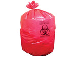 Heritage 30 Gal. Biohazard Liners, Red, 43"L x 30"W, 200/Carton (A6043PR)