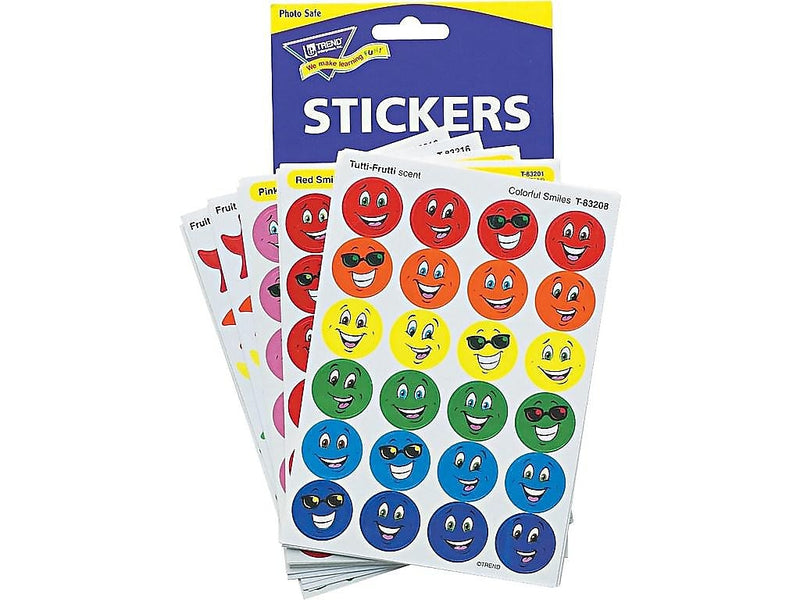 Trend Stinky Stickers, Assorted Colors, 648/Pack (T-83905)
