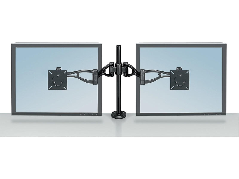 Fellowes Professional Series Adjustable Dual Monitor Arm, Up to 32" Monitor, Black (8041701)