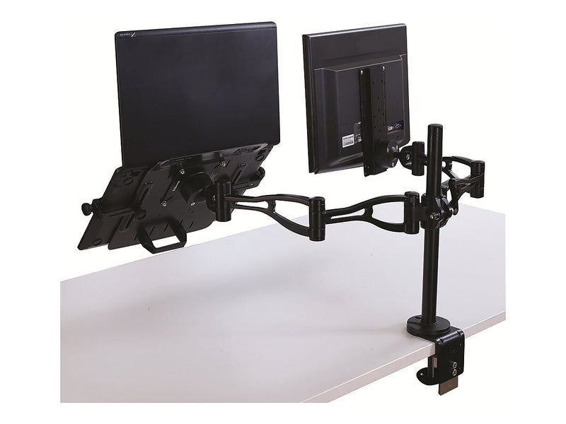 Fellowes Professional Series Adjustable Dual Monitor Arm, Up to 32" Monitor, Black (8041701)