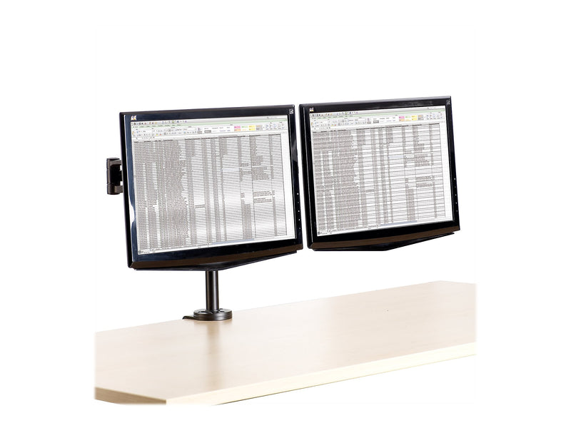 Fellowes Professional Series Adjustable Dual Monitor Arm, Up to 32" Monitor, Black (8041701)