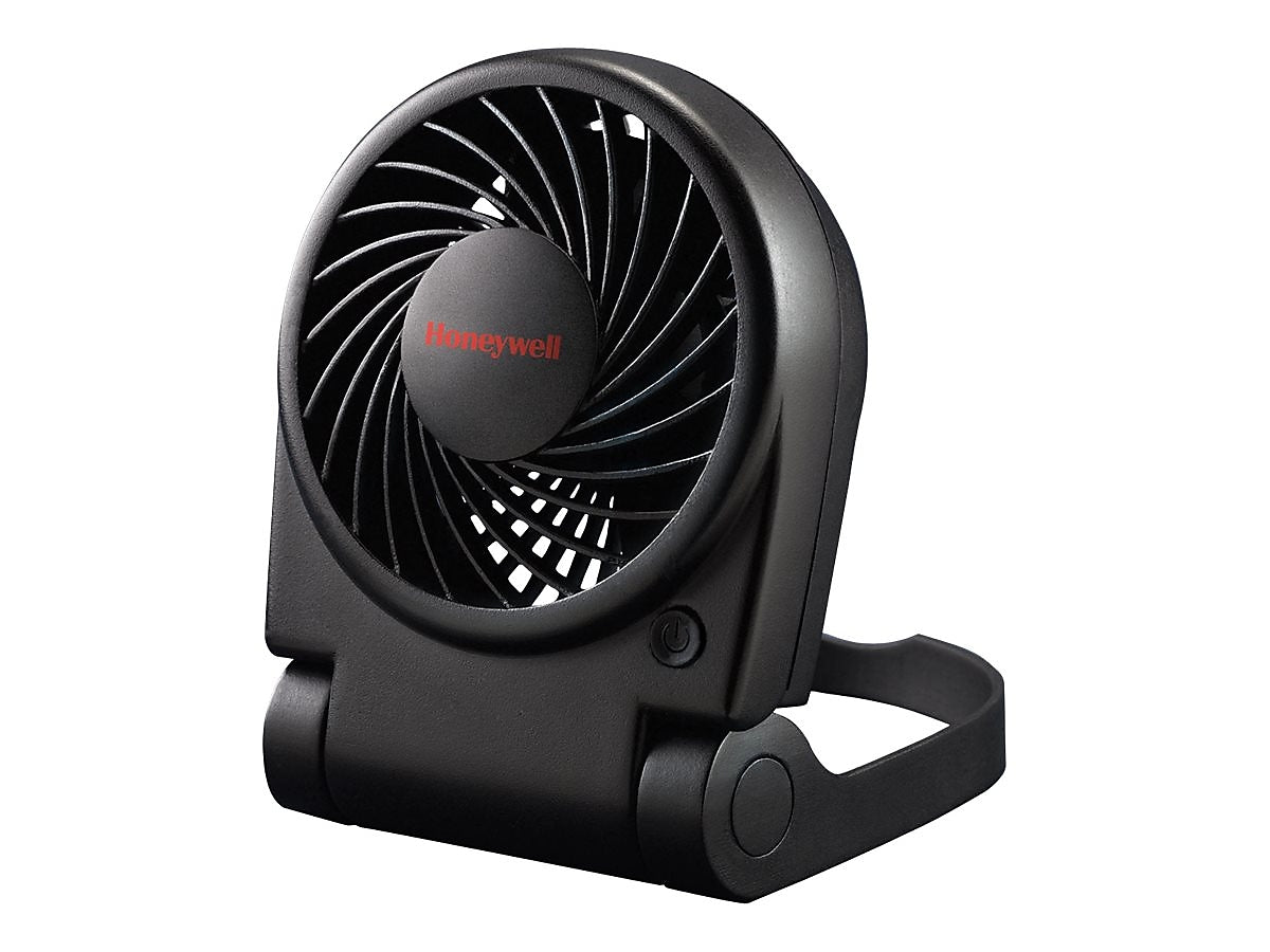 Honeywell Turbo on the Go 6.44"H 1 Speed Portable Fan, Black (HTF090B)