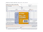 TOPS 3-Part Carbonless Bill of Lading, 8.5"L x 7"W, 50 Sets/Book (3841)