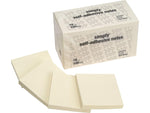 Simply Notes, 3" x 3", Yellow, 100 Sheet/Pad, 18 Pads/Pack (MMM654918PK)