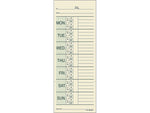 Adams Time Cards for Pyramid 1000 Time Clock, 200/Pack (9791-200)