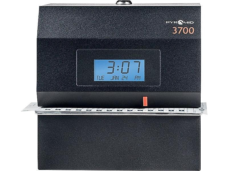 Pyramid Punch Card Time Clock System, Black (3700)