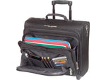Solo New York Midtown Collection Columbus Laptop Rolling Briefcase, Black Polyester (B64-4)