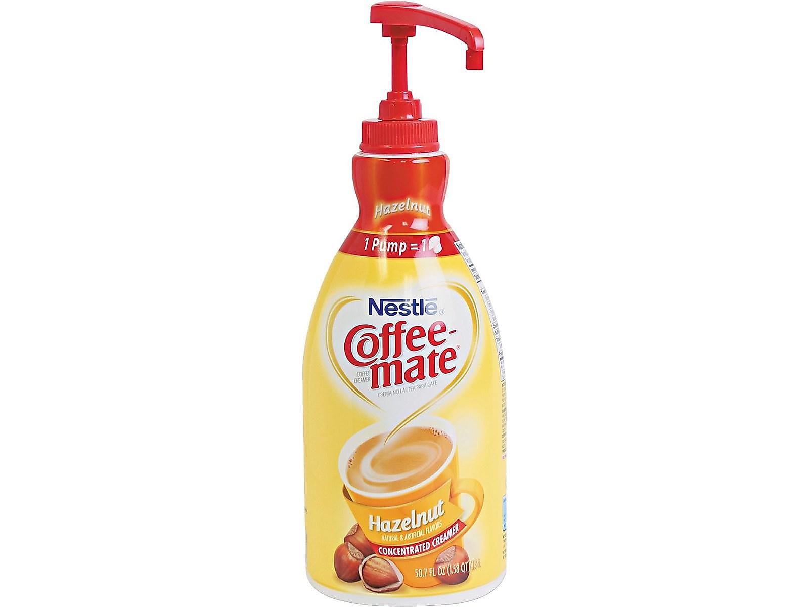 Coffee mate Hazelnut Liquid Creamer, 50.7 oz., 2/Carton (NES31831CT)