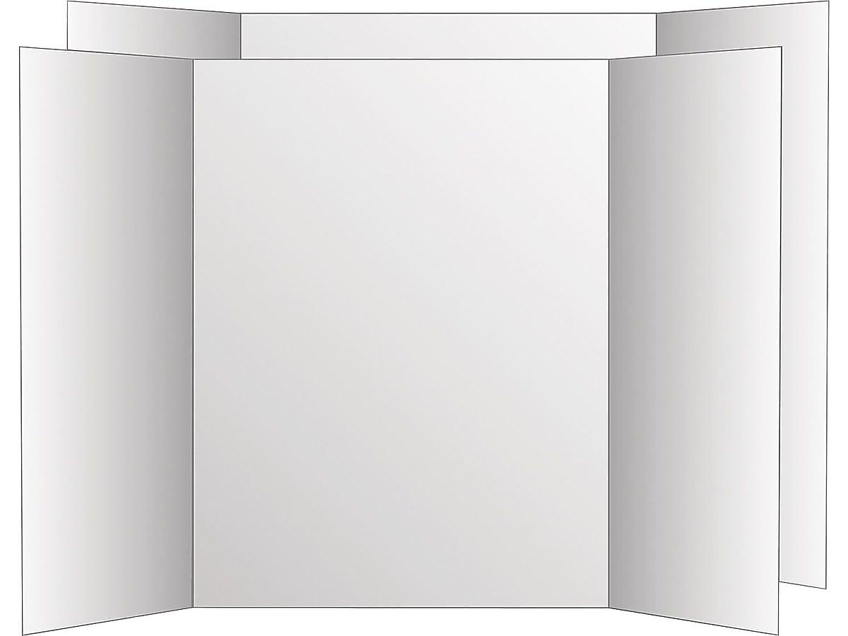 Royal Brites Geographics Corrugated Poster Board, 36" x 48", Black/White, 6/Carton (27135)