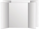 Royal Brites Geographics Corrugated Poster Board, 36" x 48", Black/White, 6/Carton (27135)