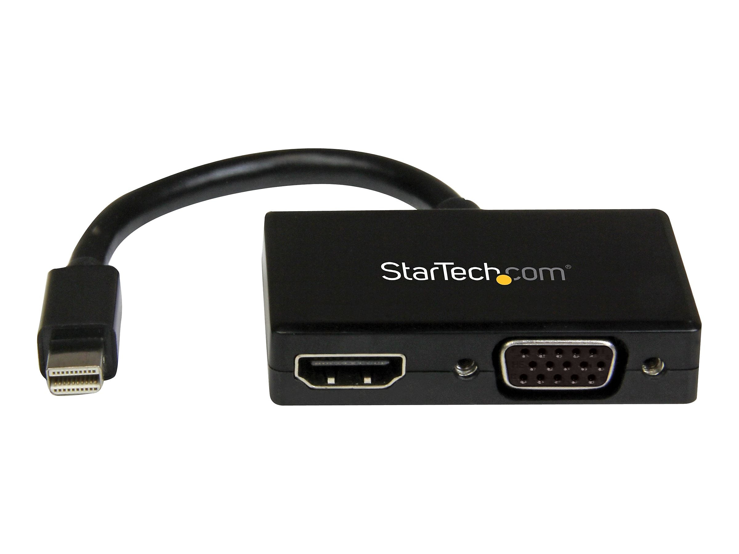 StarTech Mini DisplayPort to HDMI or VGA DisplayPort Adapter, Male to Female (MDP2HDVGA)