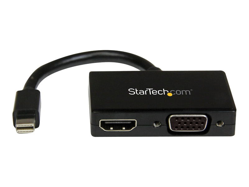 StarTech Mini DisplayPort to HDMI or VGA DisplayPort Adapter, Male to Female (MDP2HDVGA)