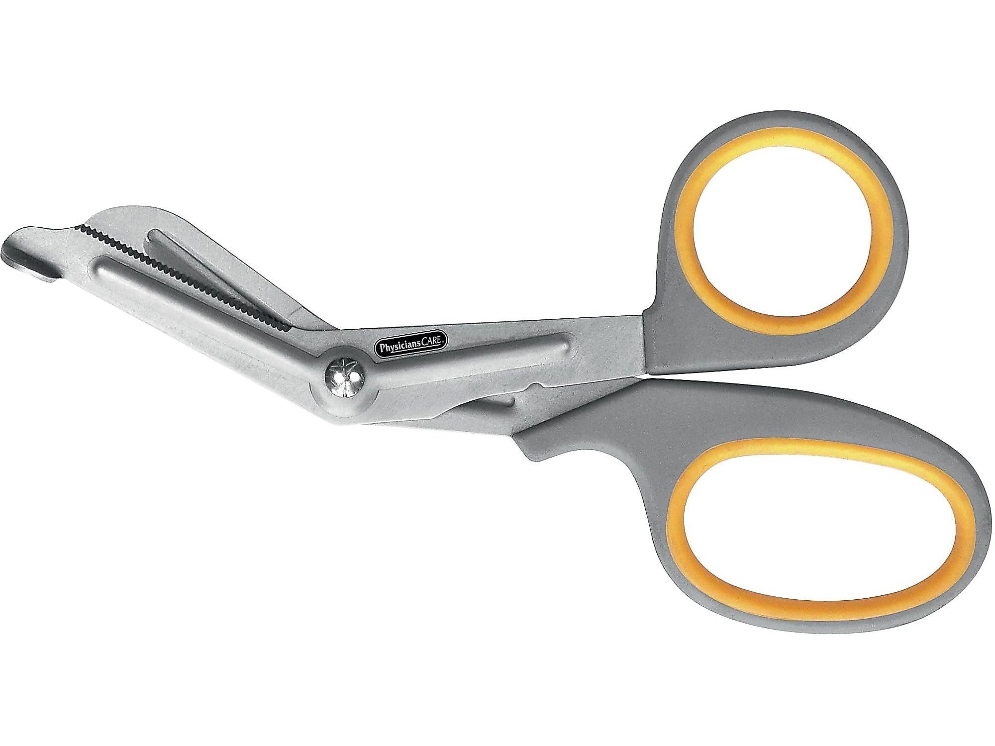First Aid Only 7" Titanium Medical Shears, Blunt Tip, Gray (90292)