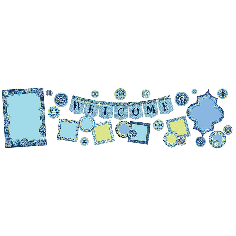 Eureka Blue Harmony Welcome Bulletin Board Set, 33 pieces (EU-847547)