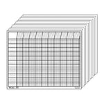 Creative Shapes Horizontal Incentive Charts, White, Set of 12 (SE-346)