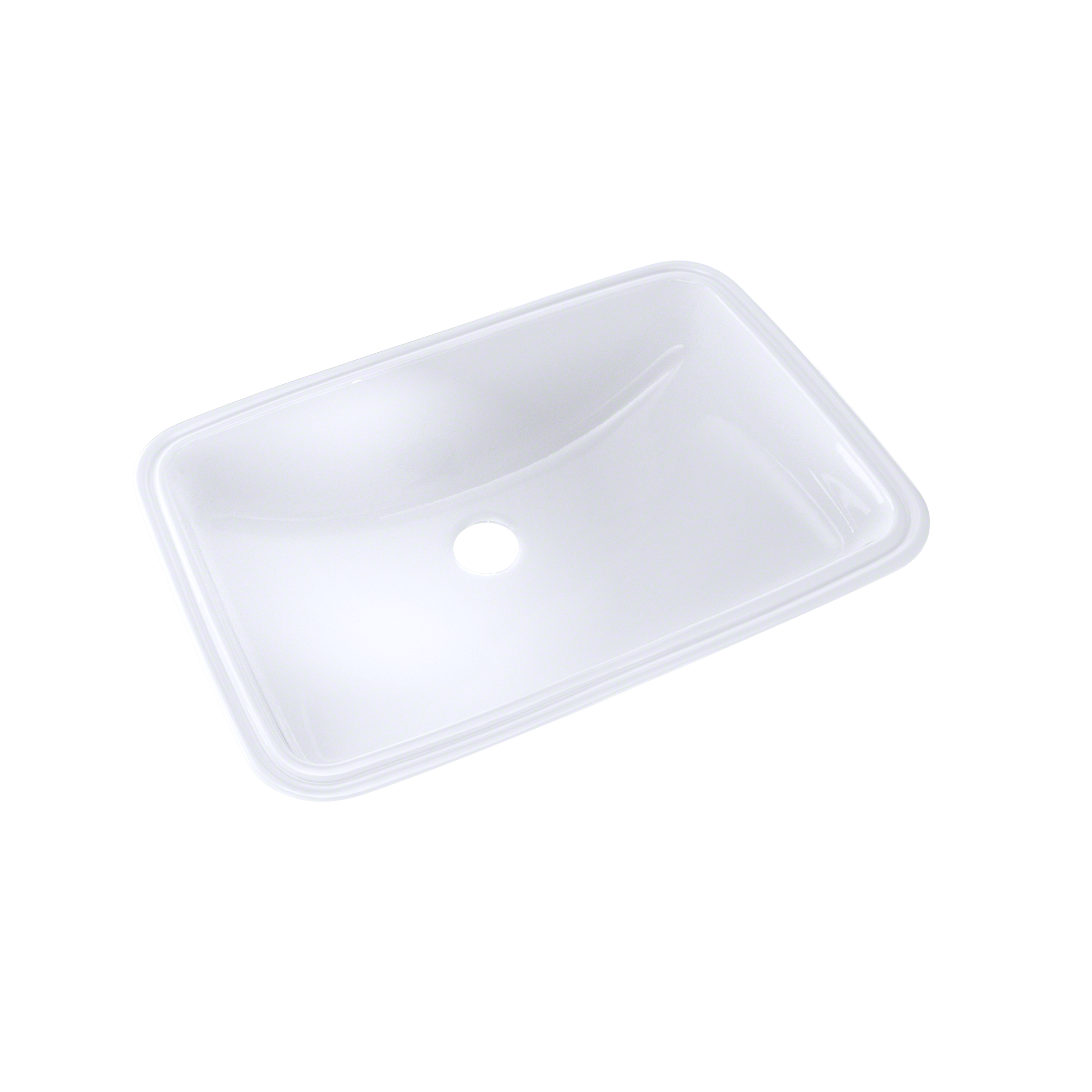 Toto Rectangular Undermount Bathroom Sink with CeFiONtect™, Cotton White (LT542G#01)