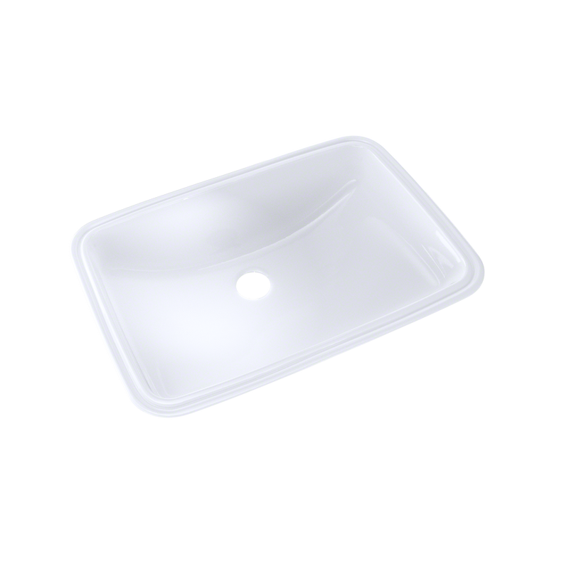 Toto Rectangular Undermount Bathroom Sink with CeFiONtect™, Cotton White (LT542G#01)