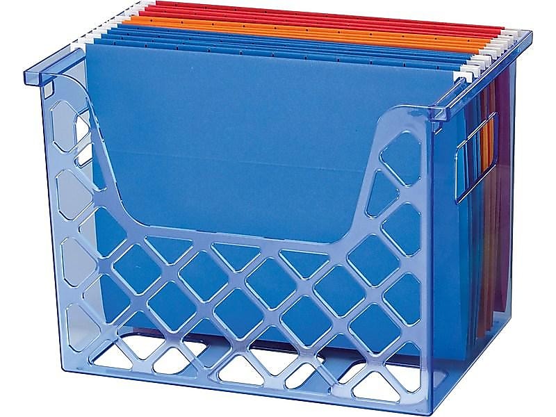 OfficeMate Glacier Desk Top File Organizer, Blue (23221)