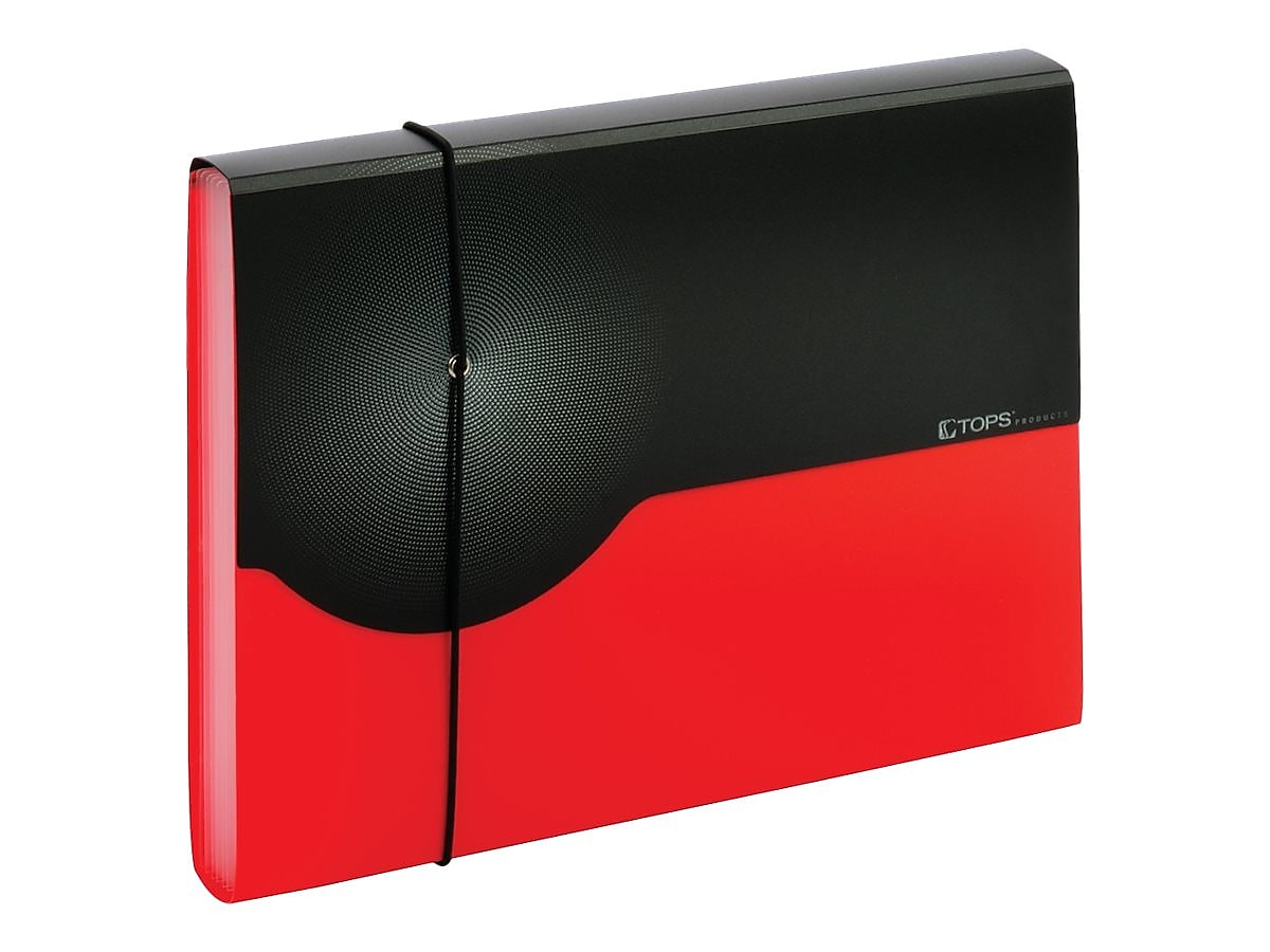 Pendaflex Plastic Accordion File, 7-Pocket, Letter, Multicolor (67440RED)