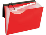 Pendaflex Plastic Accordion File, 7-Pocket, Letter, Multicolor (67440RED)