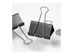Officemate Binder Clips, Large, Black, 12/Box (99100)