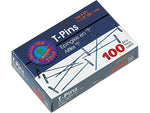 Advantus T Pins, Silver, 1.5", 100/Box   (87T)