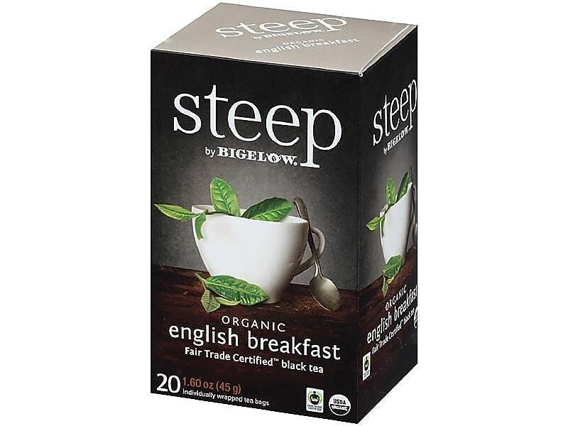 Steep English Breakfast Tea Bags, 20/Box (17701)