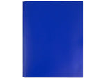 JAM Paper POP 2-Pocket Plastic Folders with Fastener, Deep Blue, 96/Carton (313525335)