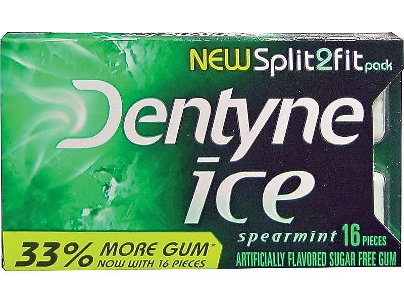Dentyne Ice Sugar Free Spearmint Gum, 9 Packs/Box (VAM05114)