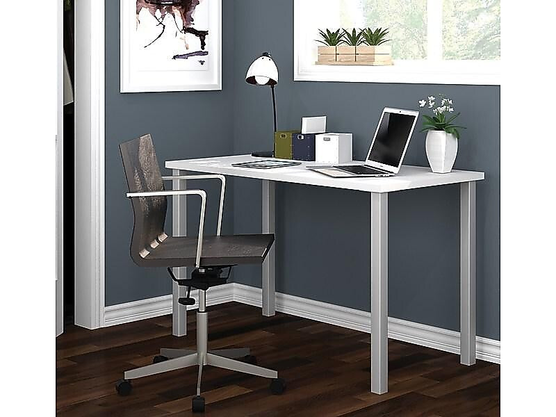 bestar Universel Training Room Table, 24"D x 47.6"W, White (65855-17)