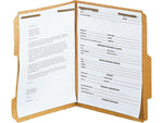 Pendaflex Kraft Fastener Folders, 2 Fasteners, 1/3 Cut Tabs, Letter,50/Box (PFXFK212)