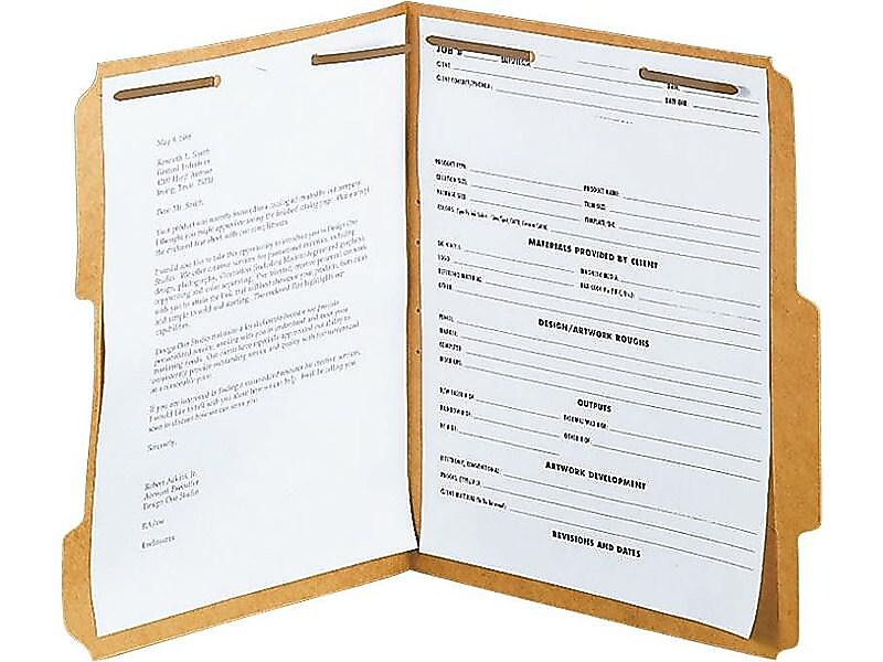Pendaflex Kraft Fastener Folders, 2 Fasteners, 1/3 Cut Tabs, Letter,50/Box (PFXFK212)
