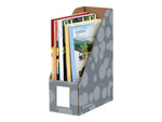 Bankers Box 12" x 4.25" x 9.63" Cardboard Magazine File, Gray, 4/Pack (6170201)