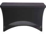 ICEBERG 30"W x 72"L Table Cover, Black, Each (16521)