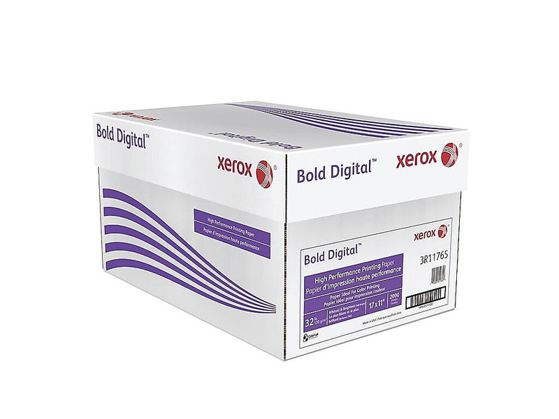 Xerox Bold 11" x 17", Digital Color Copy Paper, 32 lbs., White, 2000/Carton (3R11765)