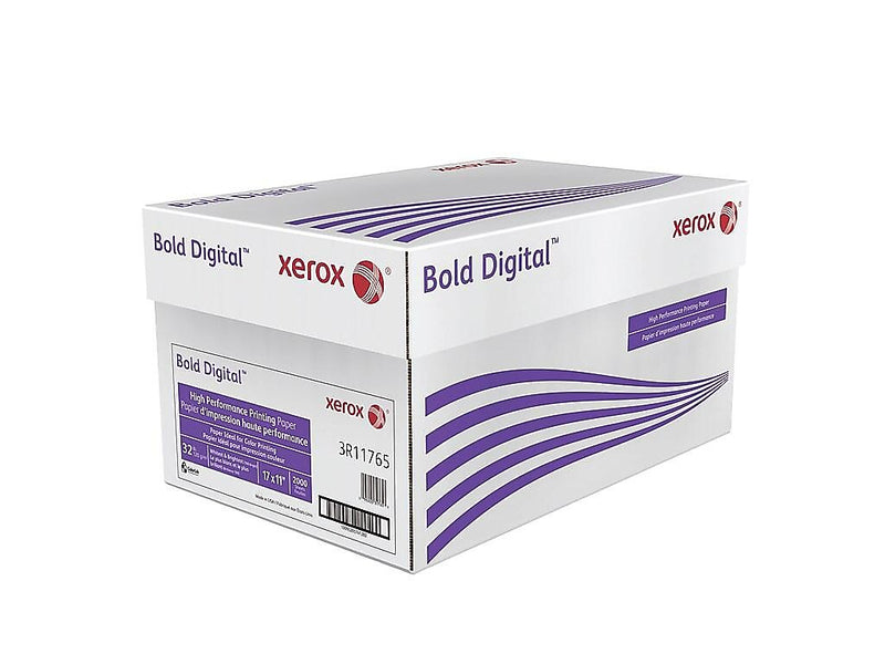 Xerox Bold 11" x 17", Digital Color Copy Paper, 32 lbs., White, 2000/Carton (3R11765)