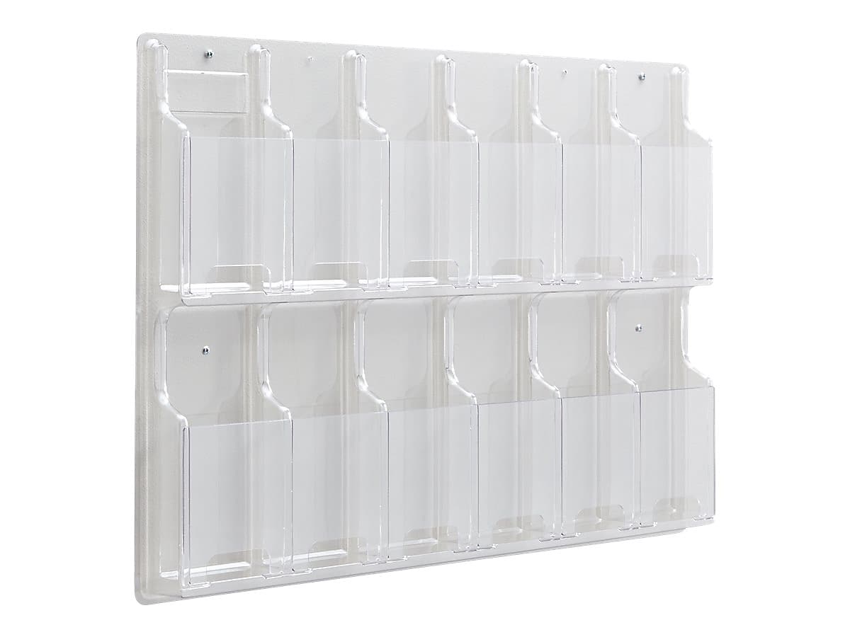Safco Reveal Brochure Holder, Clear Plastic (5604CL)