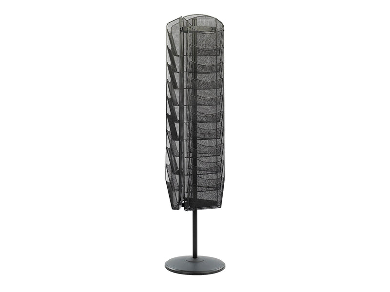 Safco Onyx Metal Magazine Stand, 66" x 16.5", Black (5577BL)