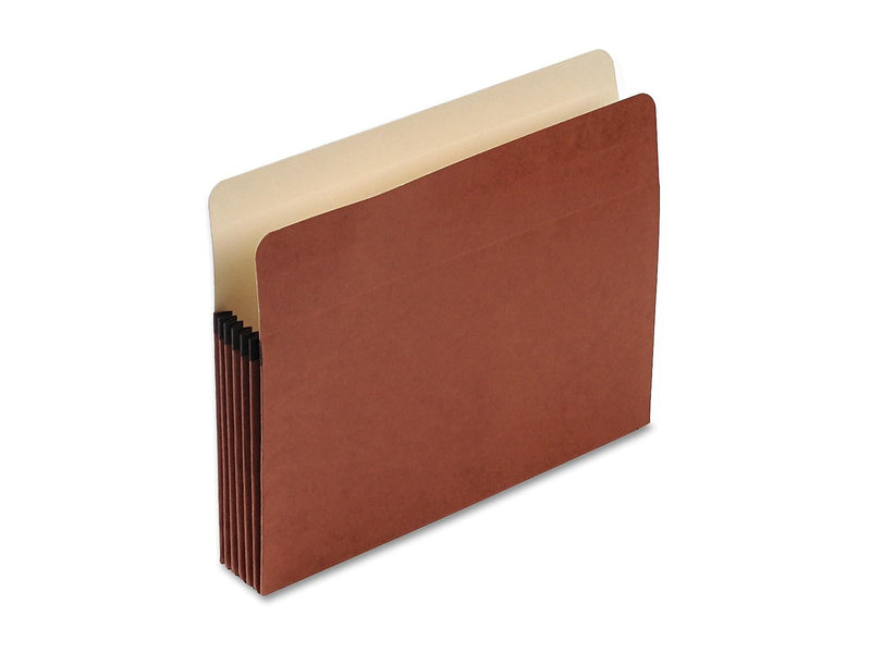 Pendaflex Reinforced File Pocket, 5 1/4" Expansion, Letter Size, Brown (PFXS34G)