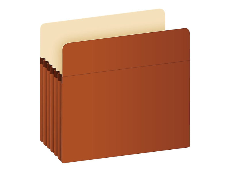 Pendaflex Reinforced File Pocket, 5 1/4" Expansion, Letter Size, Brown (PFXS34G)