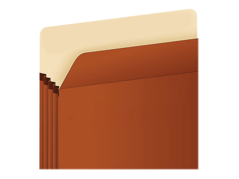 Pendaflex Reinforced File Pocket, 5 1/4" Expansion, Letter Size, Brown (PFXS34G)